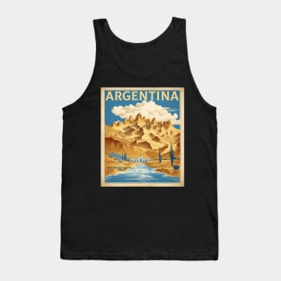 Argentina Vintage Tourism Poster Tank Top